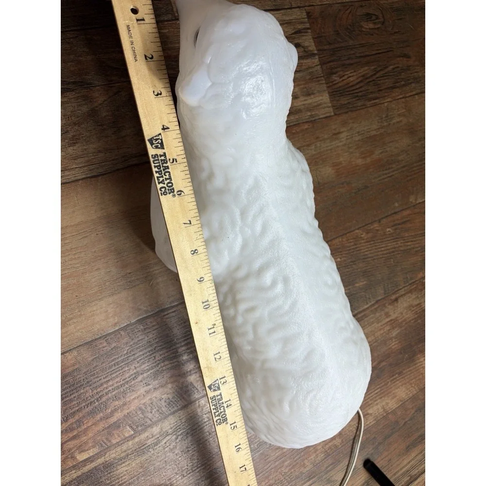 - Vintage Empire Lighted Sheep Lamb Christmas Nativity Blow Mold